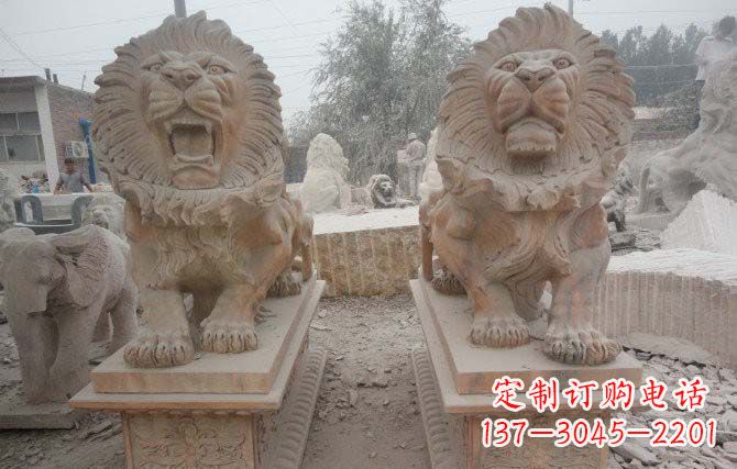 山东中领雕塑狮子雕塑给您带来动人心弦
