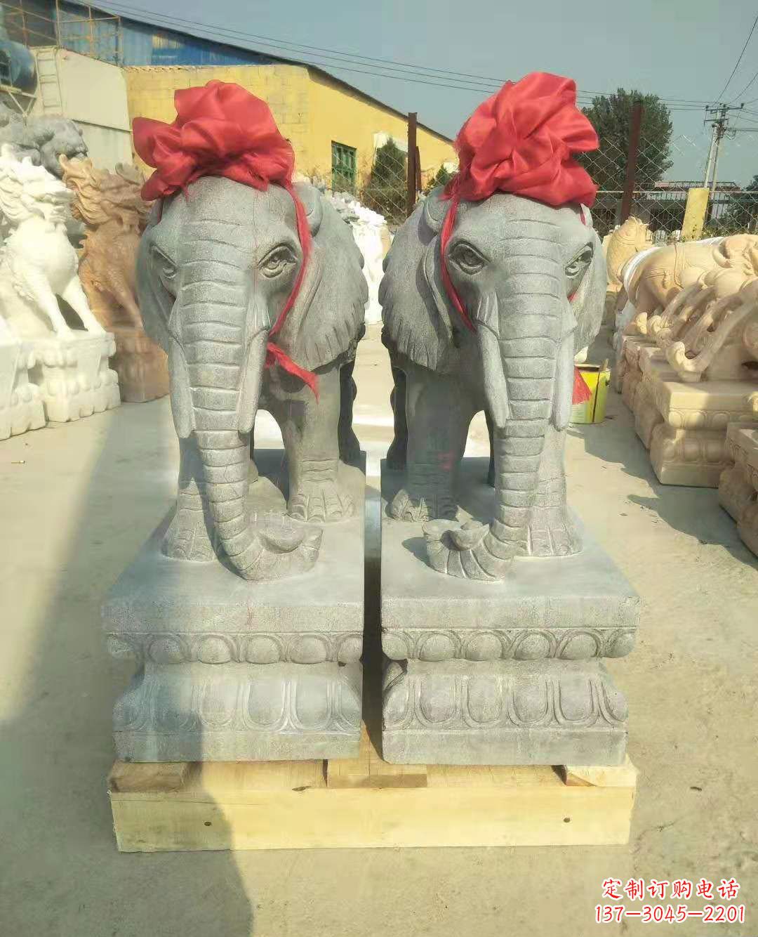山东中国古典风格大象雕塑