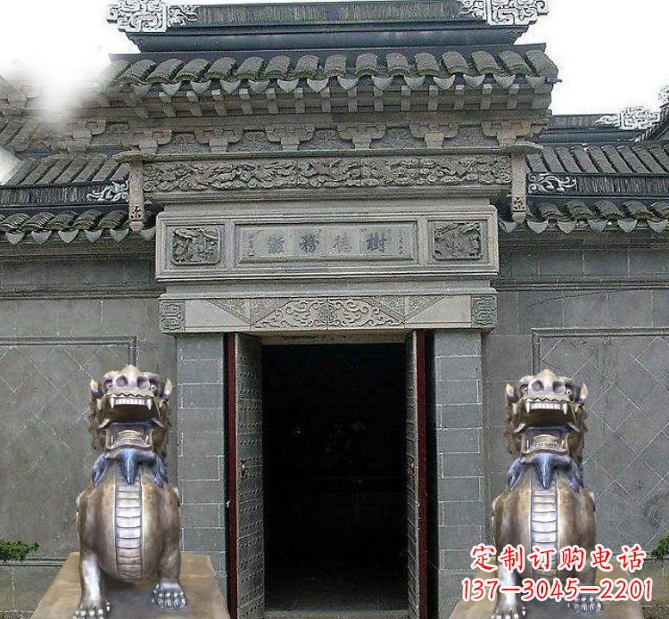 山东领雕塑定制的貔貅雕塑,展现祥和福禄