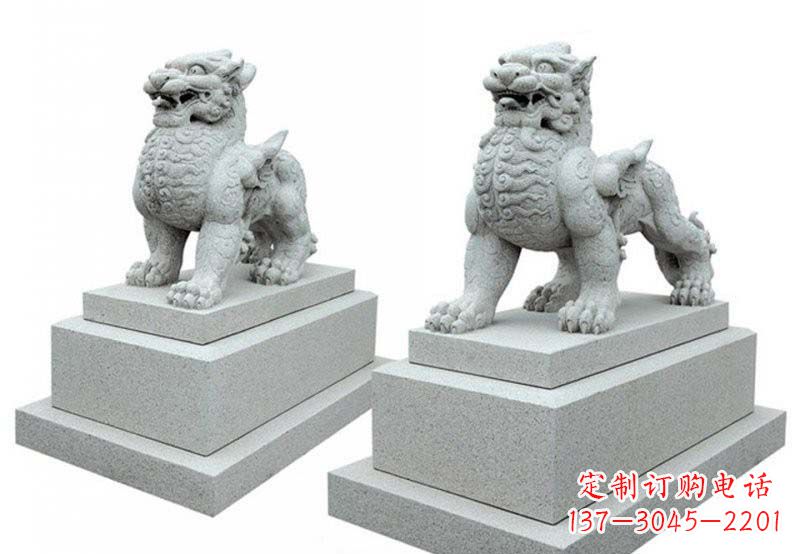山东门口招财镇宅貔貅石雕