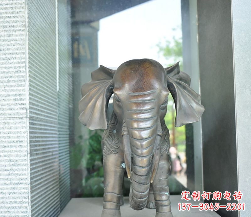 山东艺术象征——门口镇宅大象铜雕