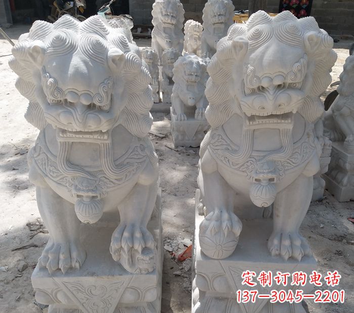 山东象征力量的狮子雕塑