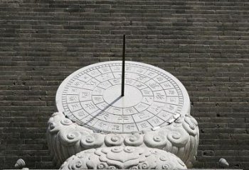 山东花岗岩古代计时器日晷雕塑