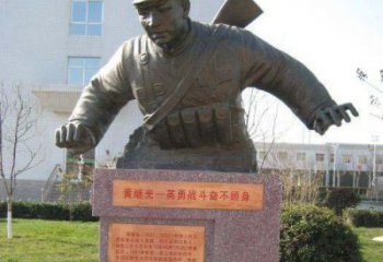 山东精美黄继光铜雕，品质保证