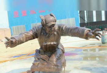 山东黄继光校园英雄铜雕：传承伟大精神