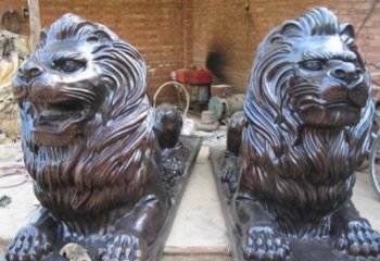 山东汇丰狮子铜雕塑是由中领雕塑制作的一款狮子…