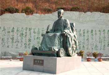 山东享誉世界的诸葛亮铜雕景观雕塑
