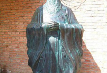 山东老子校园历史名人铜雕，给您的经典力量