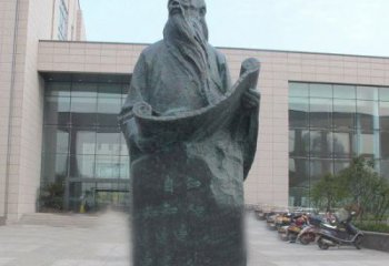 山东老子校园名人铜雕——精雕细琢，百年不朽