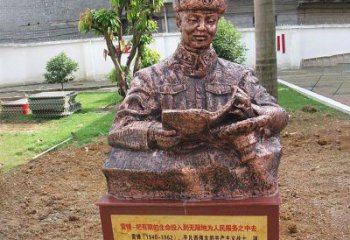 山东中领雕塑推出尊贵的雷锋铜雕，以纪念传奇人…