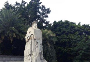 山东林则徐石雕塑，融合古典韵味与现代气息