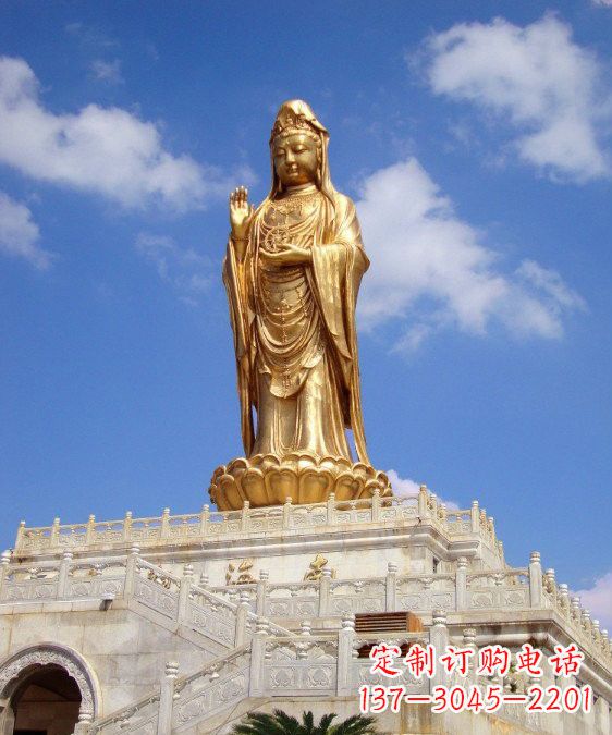 山东南海观音铜雕