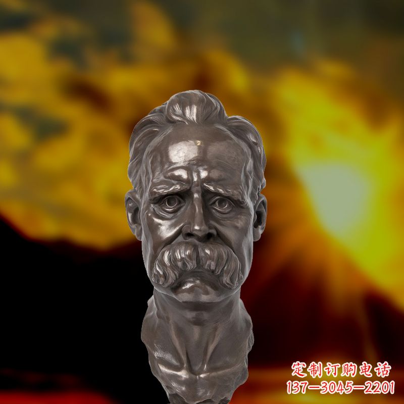 山东尊贵的尼采铜雕头像