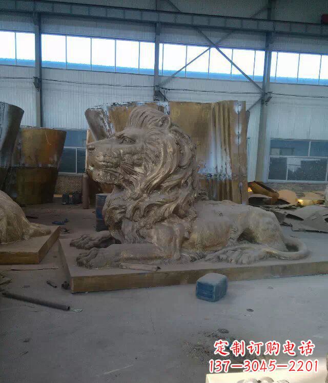 山东中领雕塑推出的西洋狮子铜雕,是一件充满传…