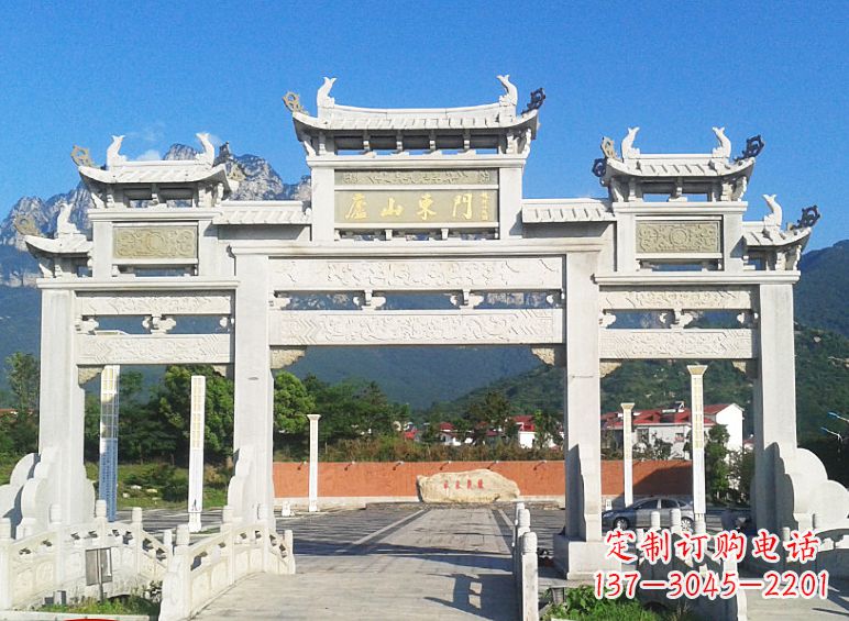 山东牌坊石雕大象