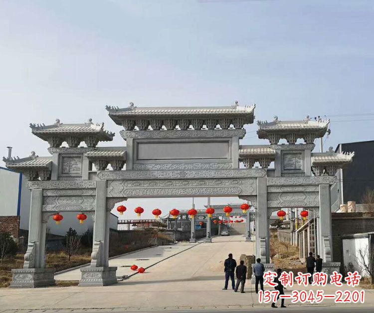 山东牌楼牌楼石雕
