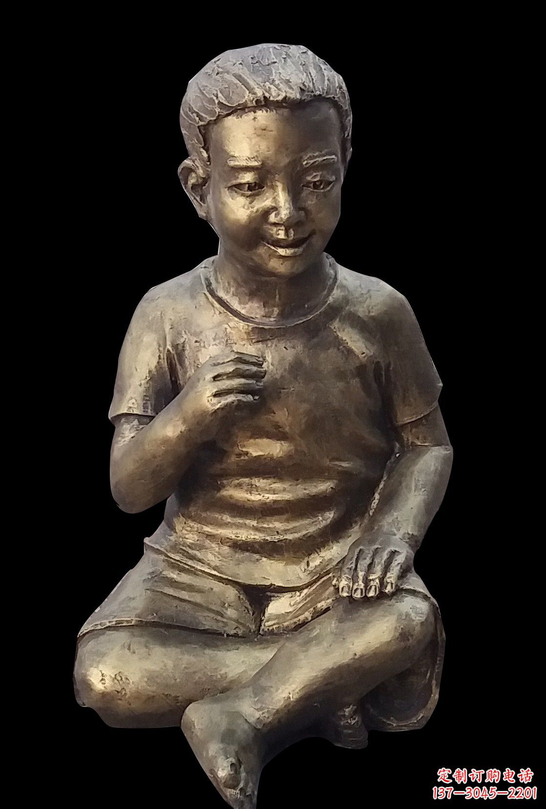 山东艺术精灵·小男孩铜雕