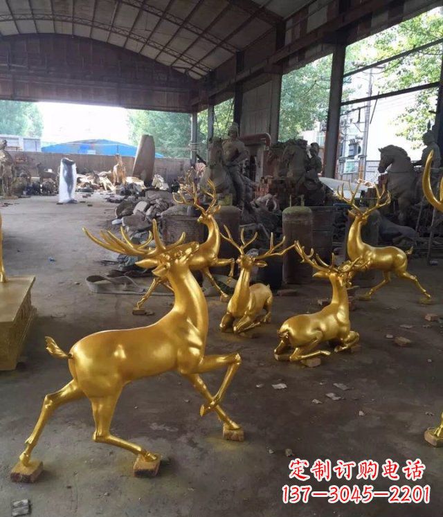 山东风格多样的玻璃钢动物雕塑