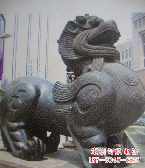 山东中领雕塑:精致貔貅古代神兽铜雕