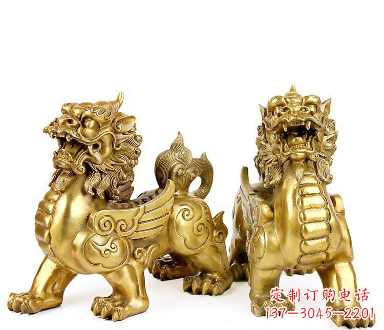 山东精美貔貅铜雕,精致雕塑,来自中领雕塑