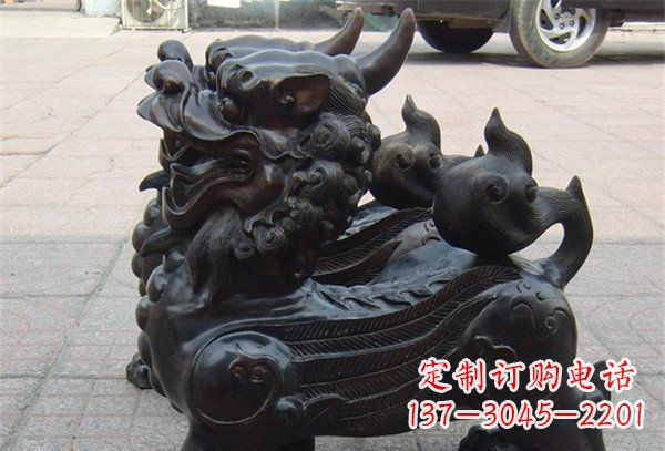 山东象征保护,美轮美奂的貔貅辟邪神兽铜雕
