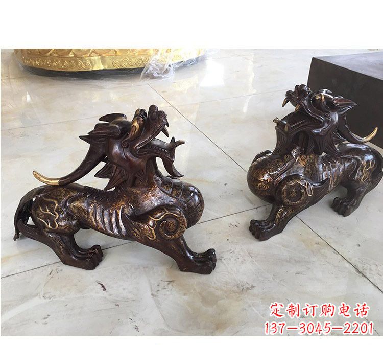 山东浙江中领雕塑:高质量貔貅铜雕像