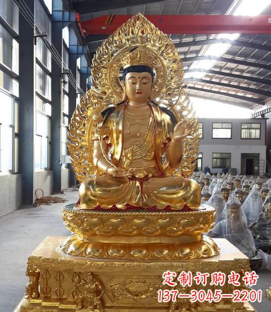 山东手工精雕如来佛塑像