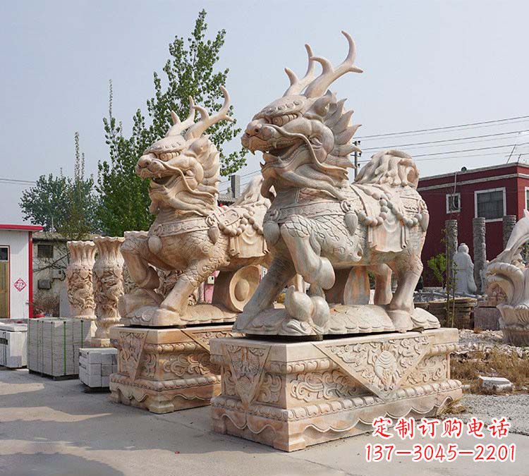 山东麒麟镇宅石雕
