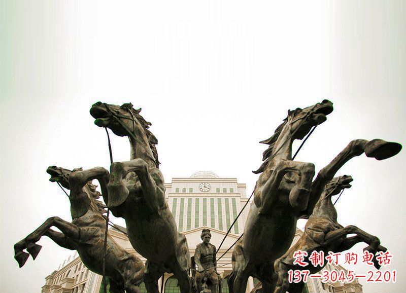 山东优雅马车雕塑,精致雕琢,点缀你的生活