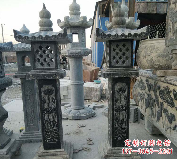 山东青石古代照明石灯雕塑,闪耀你的家园