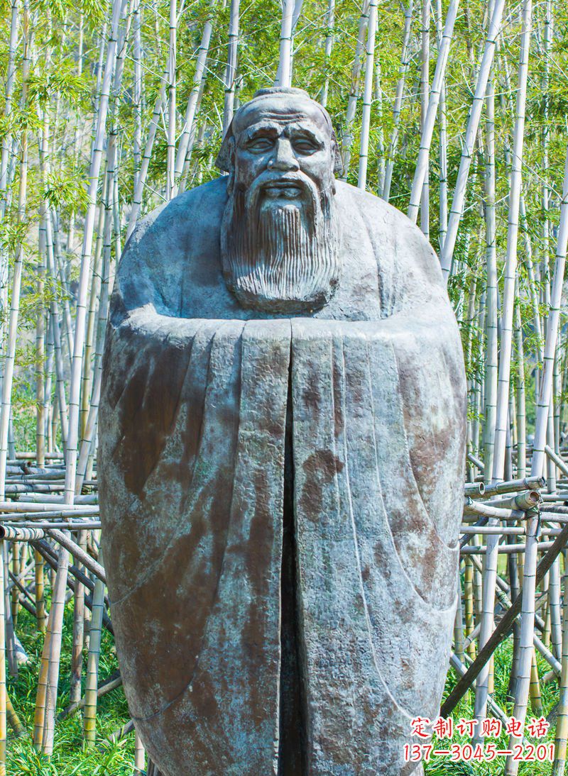 山东青铜孔子人像雕塑,真实还原历史智慧精神