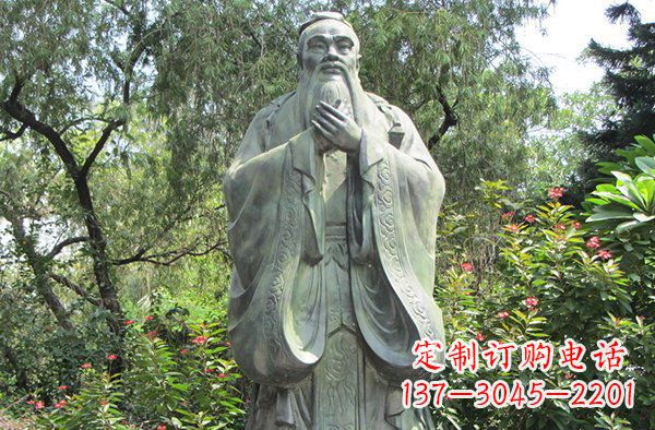 山东高贵的雄姿,见证老子的伟大——老子公园名人铜雕