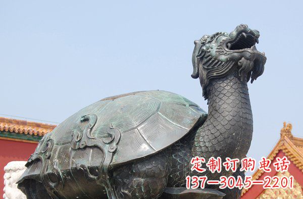 山东青铜龙雕塑,象征传统文化之美