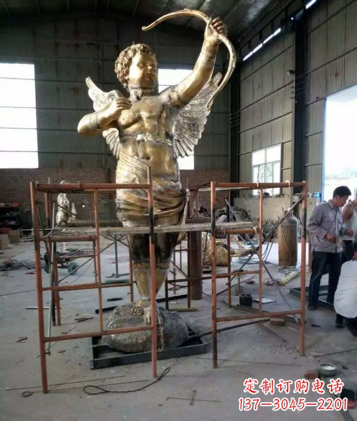 山东尊贵的丘比特铜雕塑