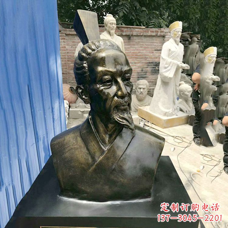 山东屈原雕塑仿铜头像,让您享受美好的艺术之美