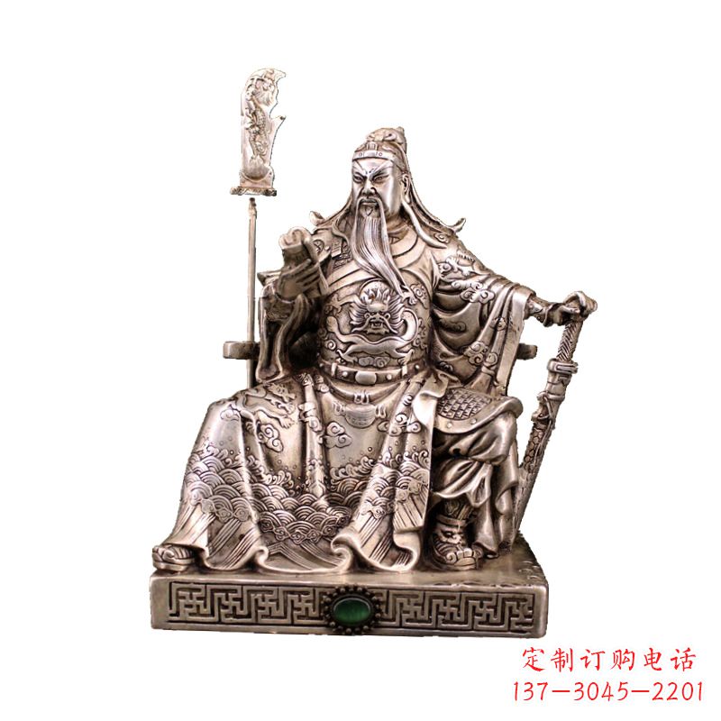 山东体现英雄风范的关公雕塑