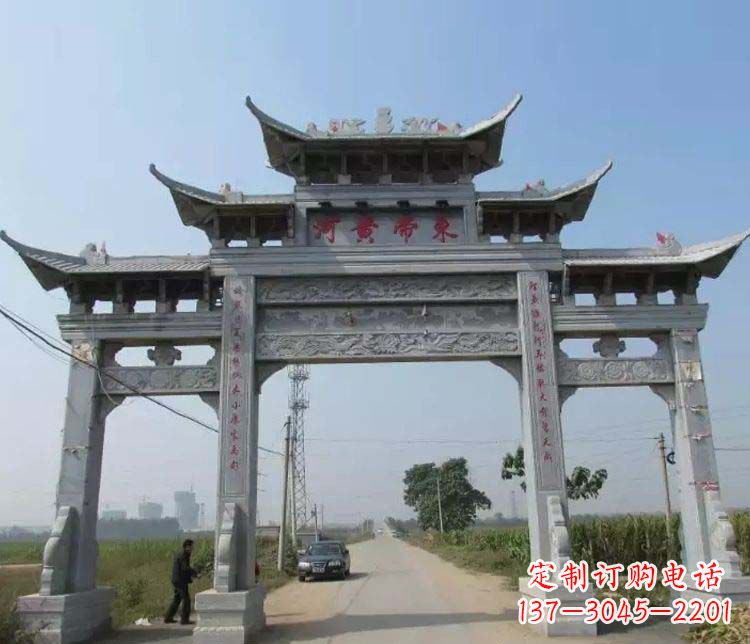 山东精品牌坊石雕，令您赞叹不已