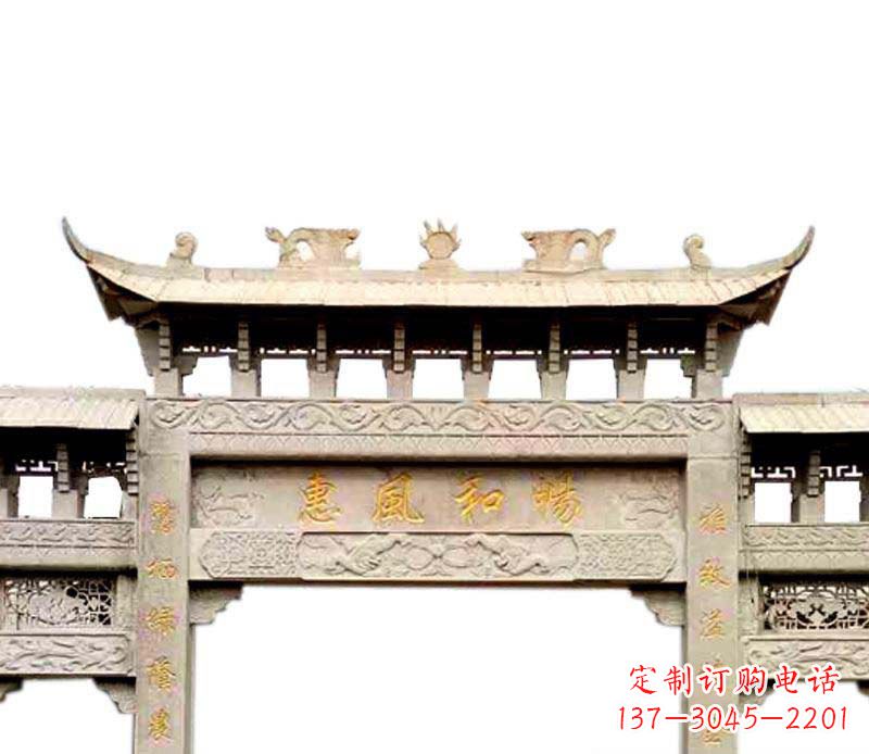 山东牌坊石雕–传承传统文化,给空间增色彩