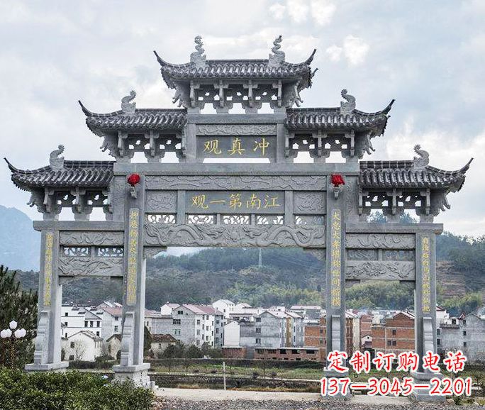 山东欣赏传统牌坊雕塑的美感