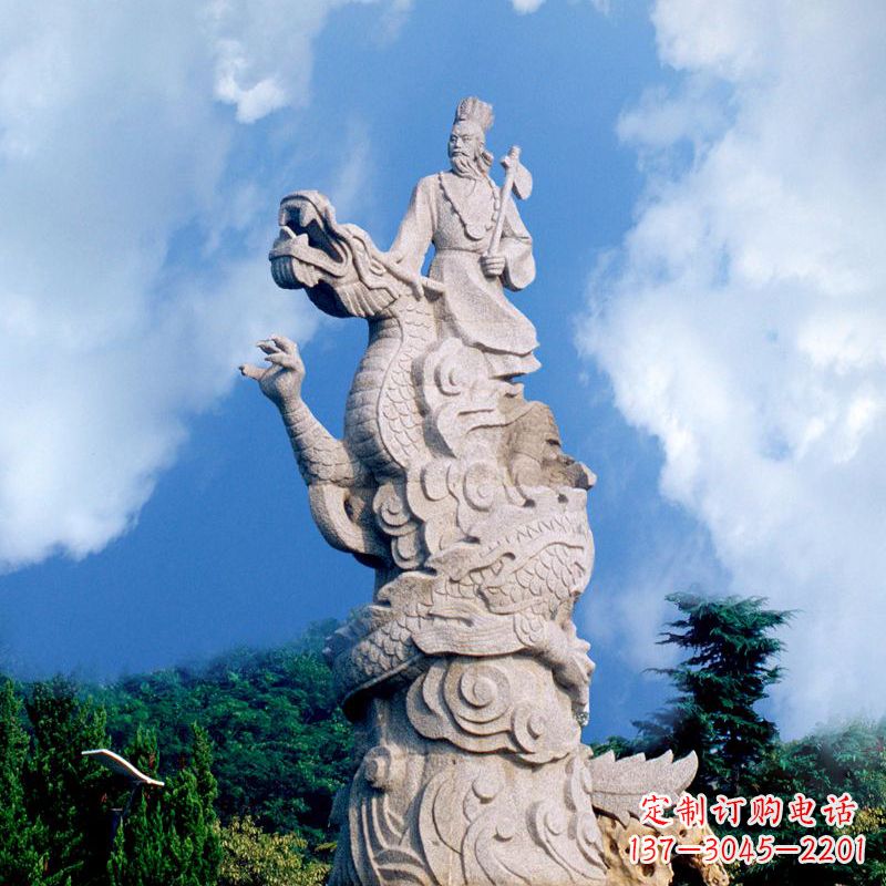 山东具有历史意义的颛顼汉白玉雕塑