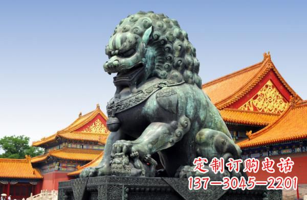山东贵族气派,古典青铜狮子雕塑