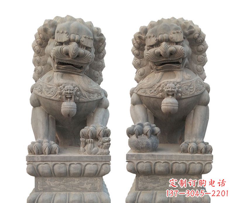 山东精美狮子石雕,让您的家居更加完美