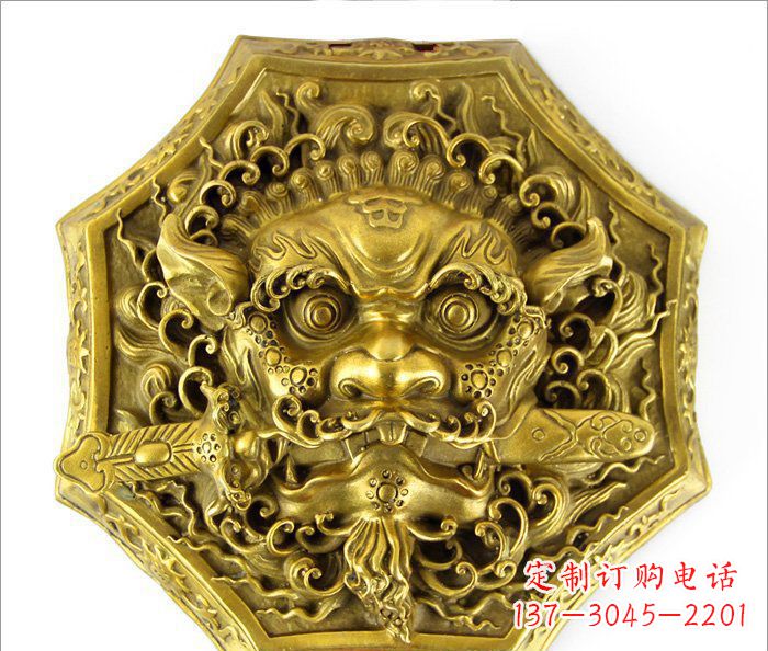 山东铜雕狮子头雕,精致细腻的雕塑艺术