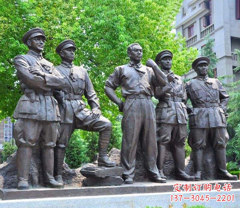 山东名人元帅铜雕,让你永久记住他们