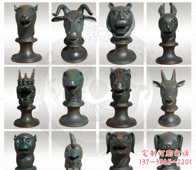 山东限量版十二生肖铜雕塑