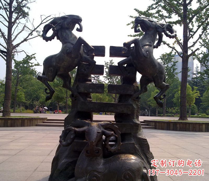 山东传统工艺铜雕十二生肖
