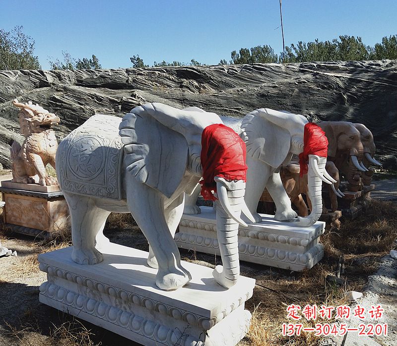 山东石雕大象别墅，集象美于一体