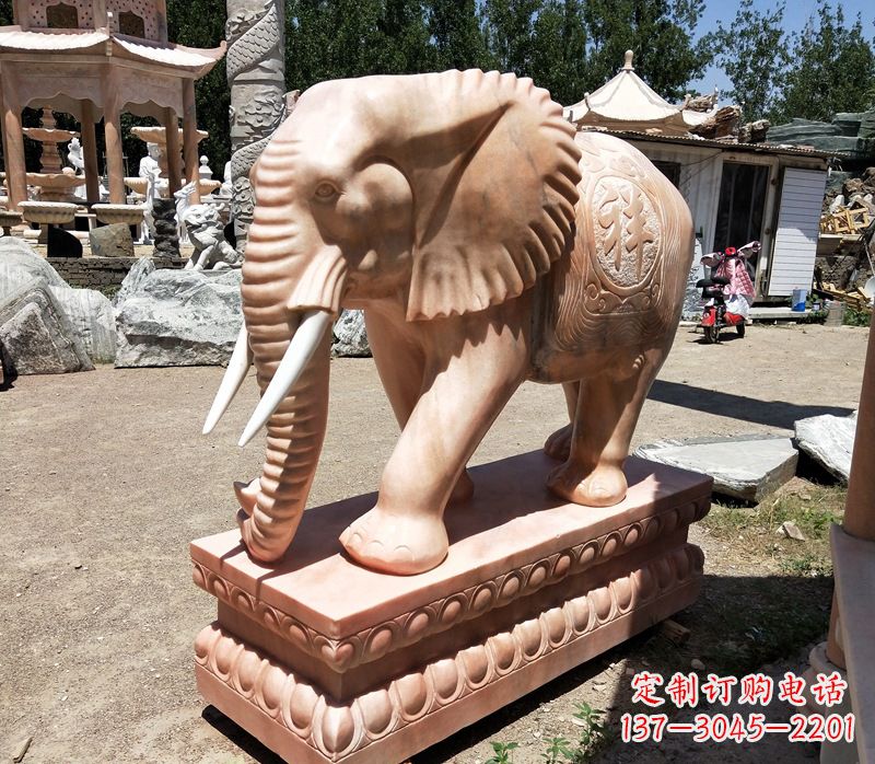 山东精美大象櫈,领雕工艺独特