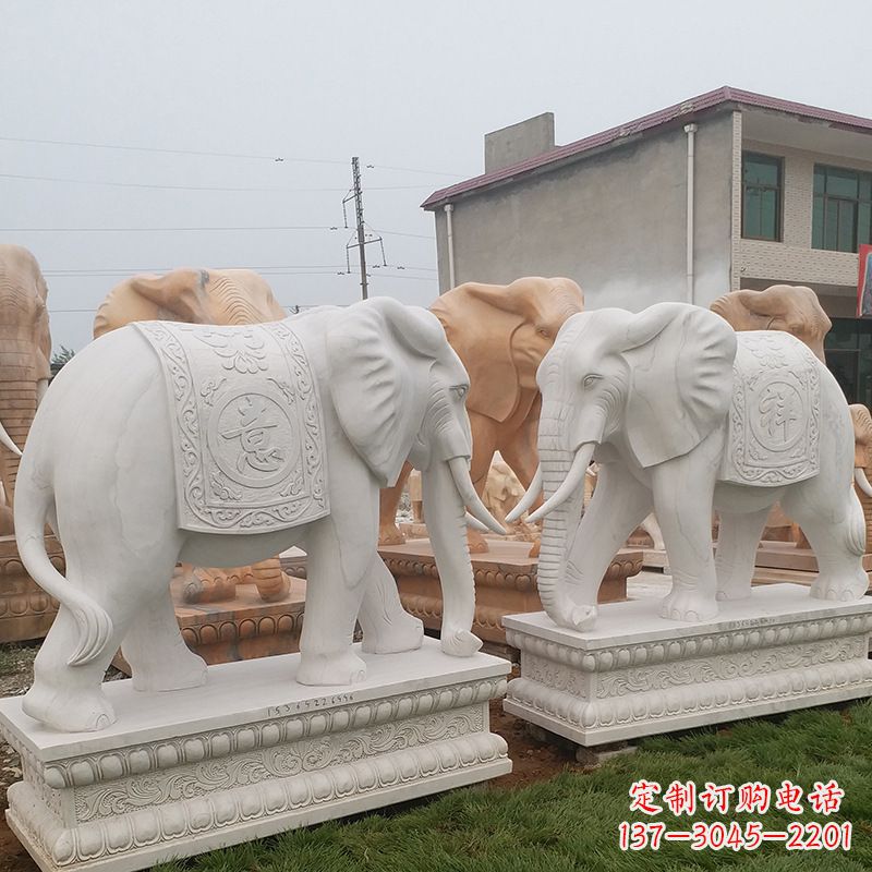 山东精美大象雕塑,让你镇宅更加靓丽