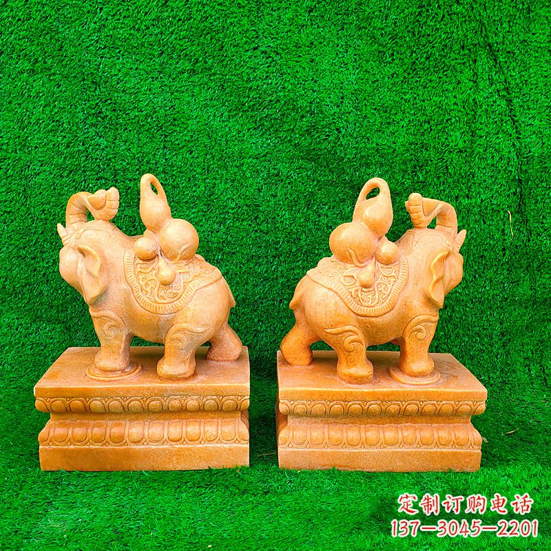山东精美大象雕塑,点缀美好家园